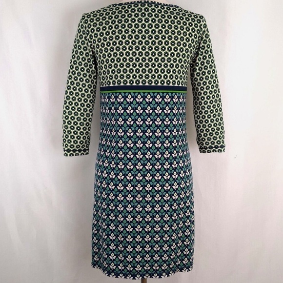 Max Studio Floral Patterned slip on three quarter sleeve dress size S - Picture 3 of 8